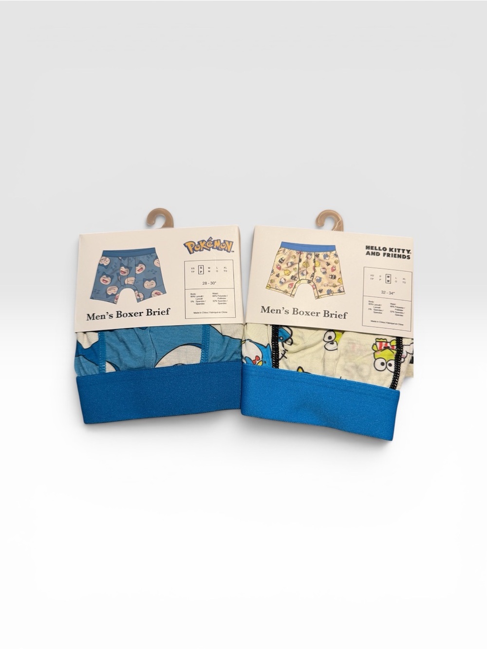 Bioworld Licensed Men's Boxer Briefs in Blue and White